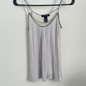 White House Black Market Light Gray Camisole